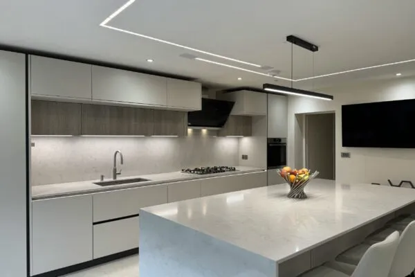 two-tone kitchen design