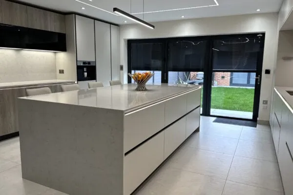two-tone kitchen design