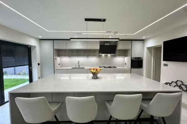two-tone kitchen design
